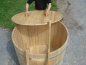 Preview: Tauchbecken Rund D140/H120 Tauchbottich Holzfass