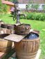 Preview: Große Holzfass Cascade, Holzfass Wasserspiel