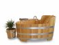 Preview: Holzbadewanne -AIBLINGER MOORWANDL - mit 2 KW Heizung und Whirl Anlage