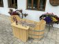 Preview: Romantika Whirlpoolanlage mit Heizung , Gartenbadewanne, Holzbadewanne, Liegebadewanne, Holzwanne, 2 Personen