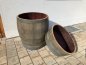 Preview: Holzfass 180 Liter medium, Pflanzkübel 2/3 225 Liter