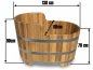 Preview: Zeitlose Eleganz: Die Holzbadewanne „Nostalgie“ aus massiver Robinie