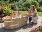 Preview: Holzwanne Holzbadewanne Badewanne aus Holz Bottich Zuber Wanne natur BWAlm180_800.jpg