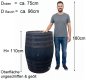 Preview: Tauchbecken Whiskyfass 600 Liter Tauchbottich Saunatauchbecken