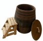 Preview: Tauchbecken Whiskyfass 600 Liter Tauchbottich Saunatauchbecken