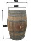 Preview: Holzfass 225 Liter hell, Wasserfass