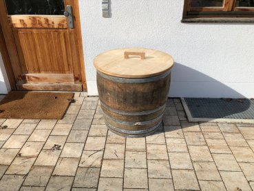 Preview: Holzfass 240 Liter, hell 2/3 von 300 Liter Weinfass