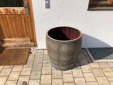 Preview: Holzfass 180 Liter, medium patiniert,2/3 von 225 Liter Weinfass
