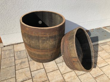 Preview: Holzfass 150 Liter, Pflanzkübel 2/3 190 Liter