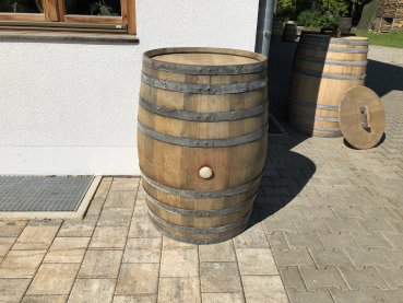 Fasstisch Weinfass als Stehtisch Eichenfass gebraucht, Tischfass Holzfass 300 Liter