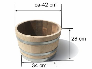 Holzfass 25 Liter, Kastaniefass 1/2 50 Liter