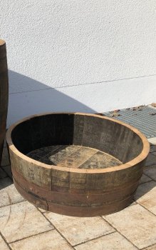 Holzfass 45 Liter, Pflanzkübel 1/3 190 Liter