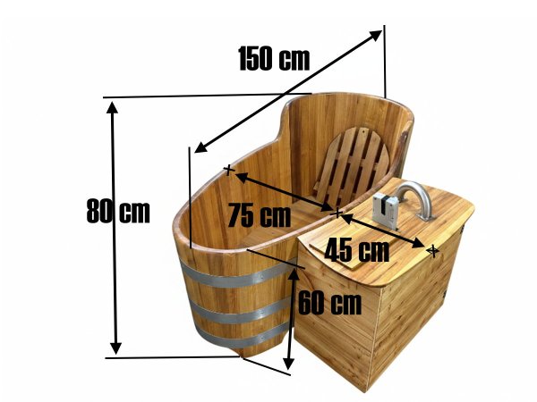 Holzwanne Holzbadewanne Badewanne aus Holz Bottich Zuber Wanne2 BWAib150_800.jpg