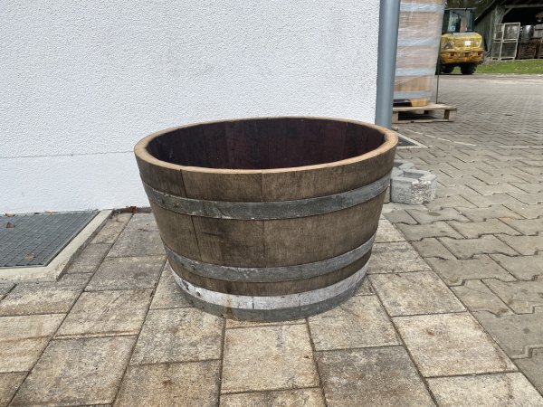 Holzfass 100 Liter medium, Pflanzkübel 1/2 225 Liter
