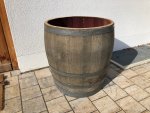 Holzfass 180 Liter medium, Pflanzkübel 2/3 225 Liter